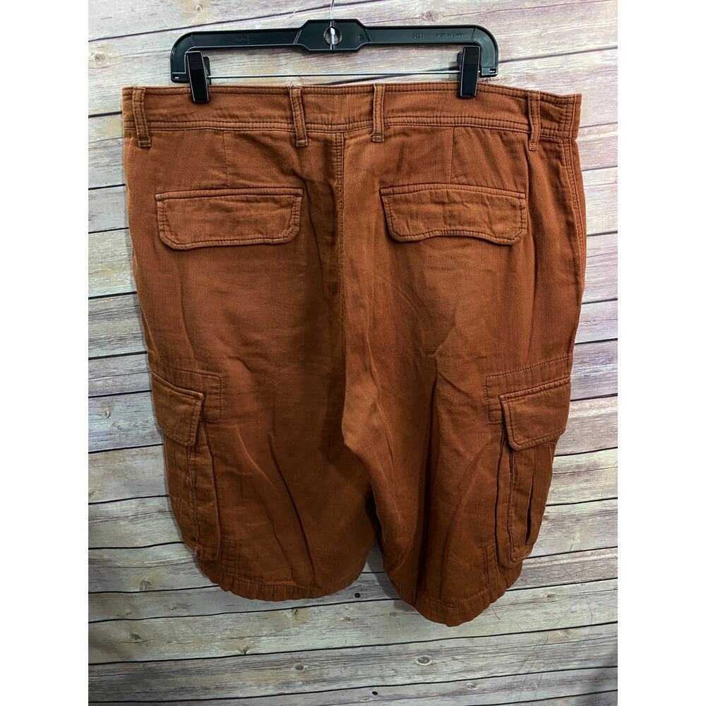 Tommy Bahama Cargo Shorts Size 38 Rust Orange Cotton Utility Pockets - Picture 2 of 9